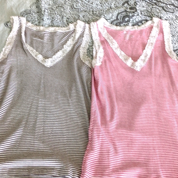 GAP Tops - Two striped tanks